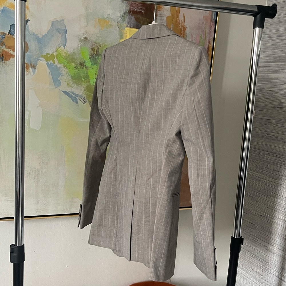 Stella McCartney Taupe Pinstripe Blazer - Picture 8 of 16
